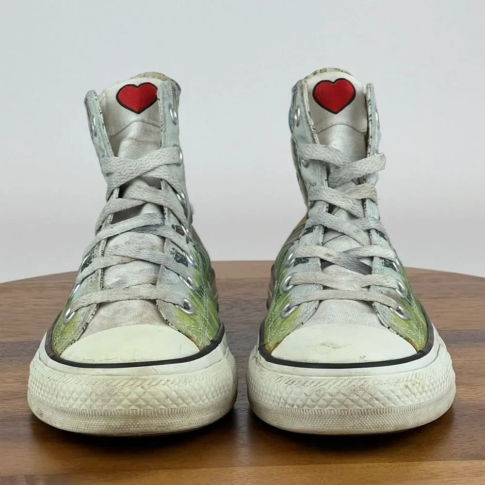 Womens Converse Love Note High‎ Top Canvas CTAS Shoes Sneakers Size 7 M GUC